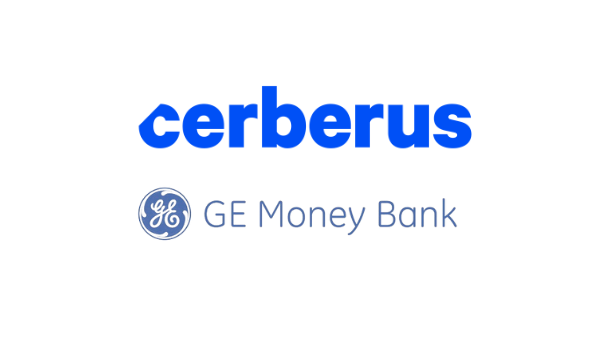 Logo cerberus et GE Money Bank